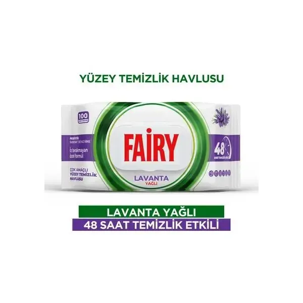 Fairy Power Wipes 100 szt – nawilżane chusteczki czyszczące